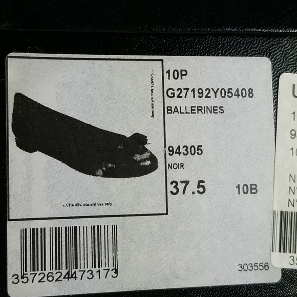 CHANELBlack Tweed Boucle Bow Ballet Flats - Picture 2 of 15